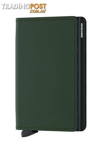 Secrid Slimwallet Matte Green-Black Wallet SC6233