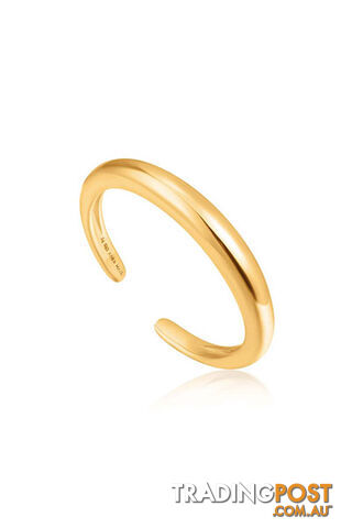 Ania Haie Luxe Band  Adjustable Ring  R024-01G - 5052469003073