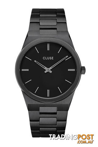 Cluse Vigoureux Mens Full Black Link Watch CW0101503005 - 8719743376052