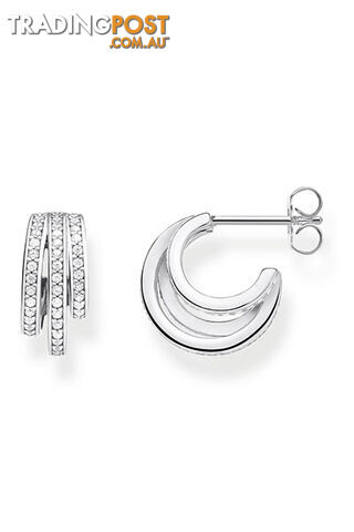 Thomas Sabo Hoop Earrings Silver Rings TCR652 - 4051245474138