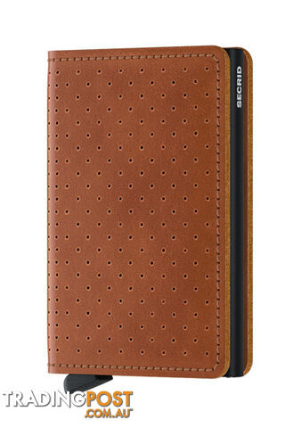 Secrid Slimwallet Perforated Cognac Wallet SC7018