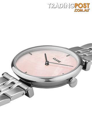 Cluse Triomphe Silver Salmon Pink Pearl/Silver Link Watch CW0101208013 - 8719743376083 - photo 3 of 4