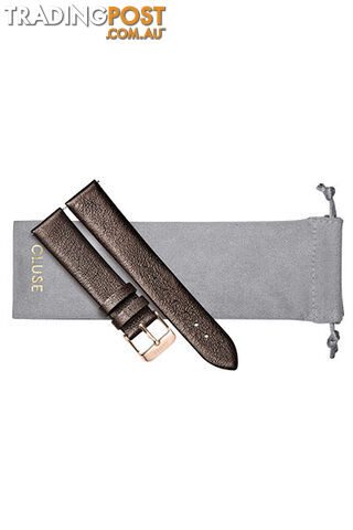 Cluse 18mm Watch Strap Chocolate Brown Metallic/Rose Gold CS1408101058 - 8719743375376 - photo 2 of 3