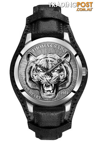 Thomas Sabo Men's Watch Rebel Tiger 3D Black-silver TWA0367 - 4051245472813