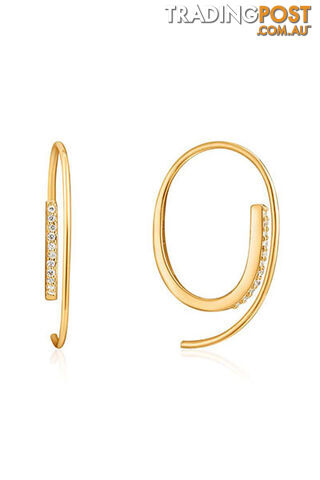 Ania Haie Twist Through Sparkle Earrings E023-07G - 5052469003264