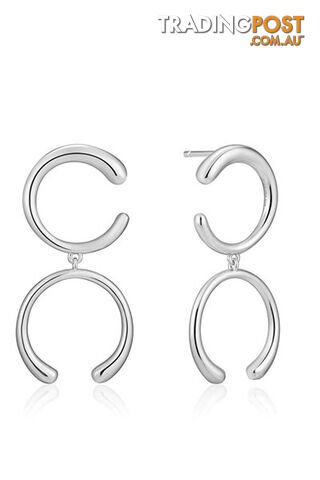 Ania Haie Luxe Double Curve Earrings  E024-01H - 5052469002908