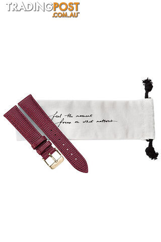Cluse 18mm Watch Strap Burgundy Lizard/Gold CLS079 - 8719743371354 - photo 2 of 4