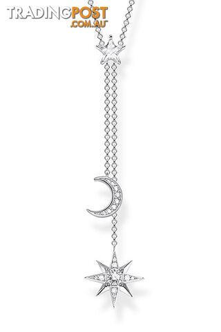 Thomas Sabo Necklace Star & Moon Silver TKE1900 - 4051245451085