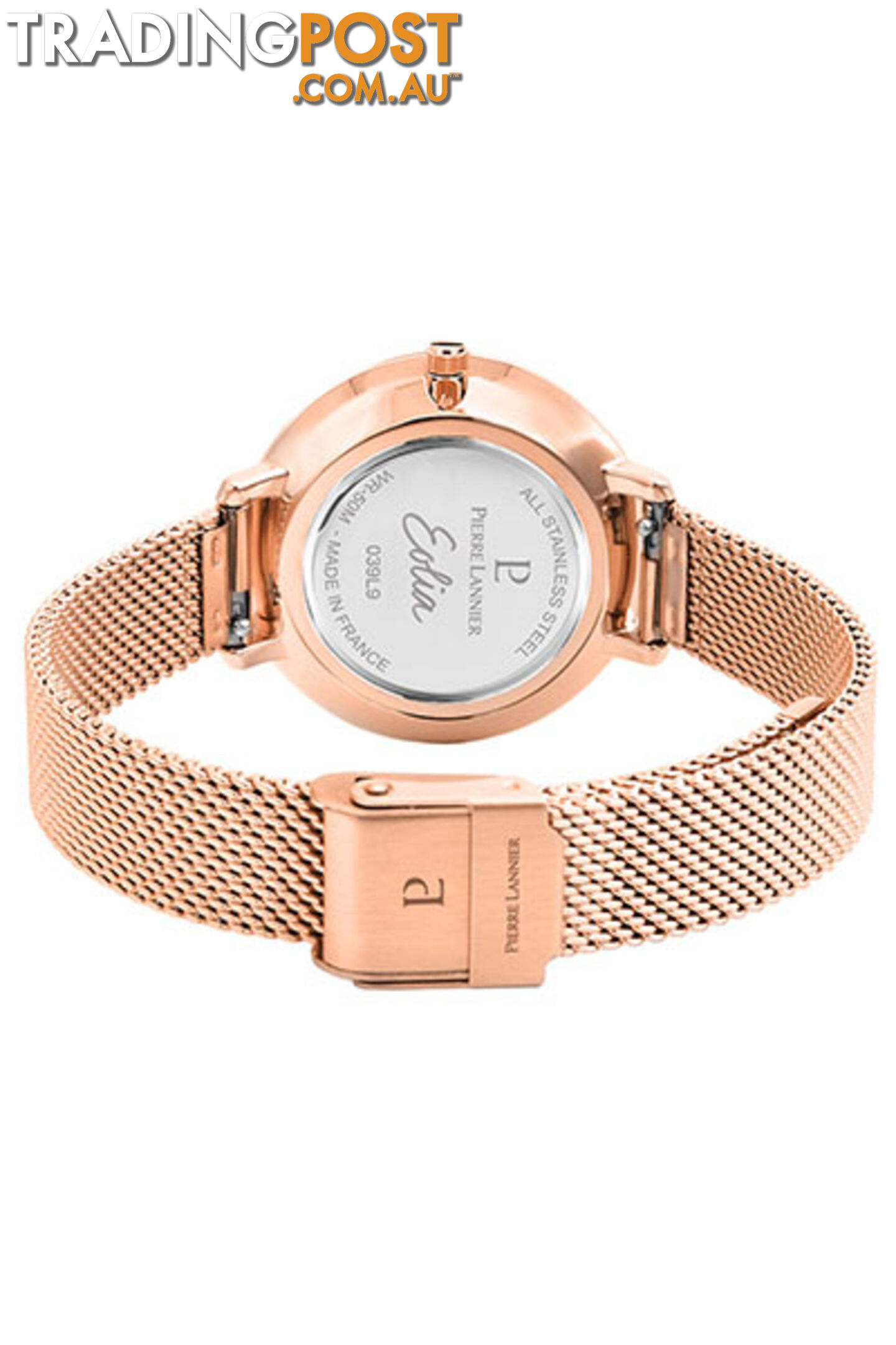 Pierre Lannier Eolia Rose Gold White/Rose Gold Mesh Watch 039L908