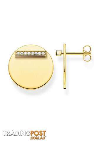 Thomas Sabo Ear Studs Together Disc Gold TH2096Y - 4051245474213