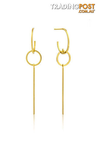 Ania Haie Modern Solid Drop Earrings E002-03G - 5052469197970