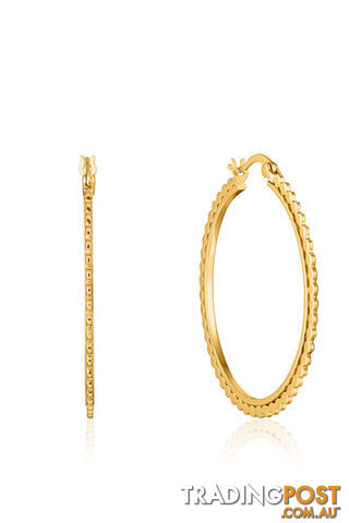 Ania Haie Flat Beaded Hoop Earrings E023-21G - 5052469003547