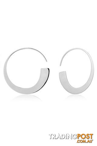 Ania Haie Geometry Slim Hoop Earrings E005-01H - 5052469201257