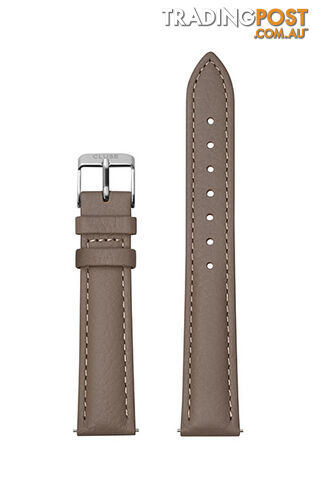 Cluse 16mm Watch Strap Taupe/Silver Leather CS1408101082 - 8719743376359