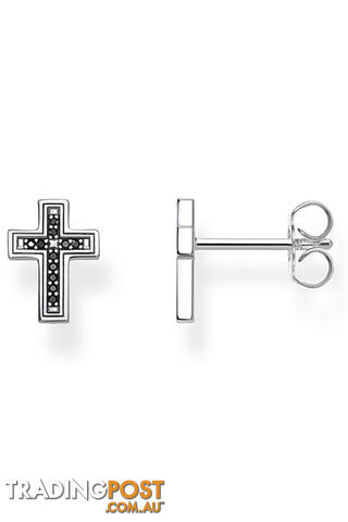 Thomas Sabo Ear Studs Cross Black TH2112 - 4051245476118