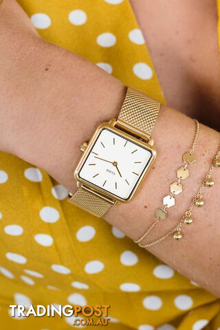 Cluse La Tetragone Gold Mesh Watch CL60002 - 8718924599921 - photo 4 of 6