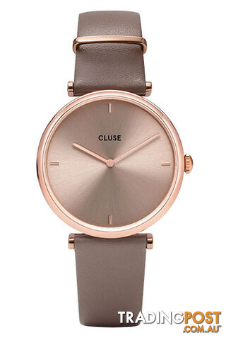 Cluse Triomphe Rose Gold Taupe/Taupe Leather Watch CW0101208010 - 8719743375222