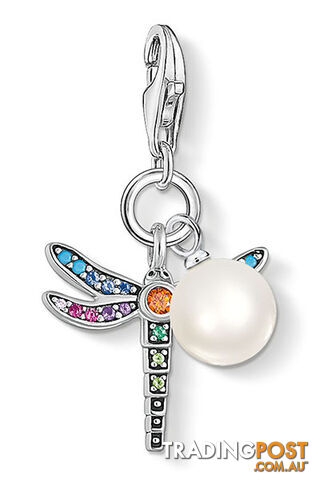 Thomas Sabo Charm Pendant Dragonfly Silver With Pearl CC1833 - 4051245477375