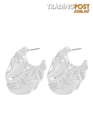 Dansk Copenhagen Ripple Silver Earrings 3C2248