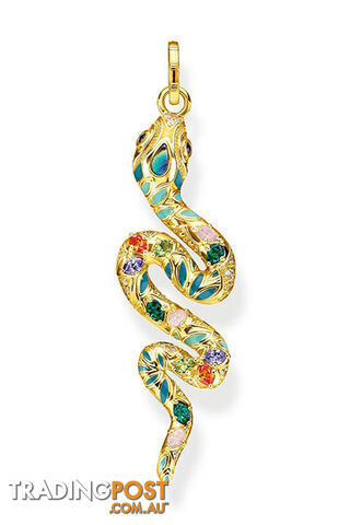 Thomas Sabo Pendant Bright Golden-coloured Snake TPE879Y - 4051245475692