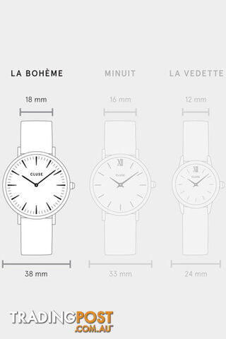 Cluse La Boheme Mesh Rose Gold/White Watch CL18112 - 8718924593899 - photo 5 of 6