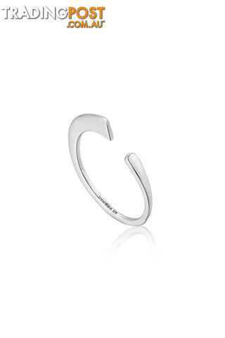 Ania Haie Geometry Curved Adjustable Ring R005-02H - 5052469201400