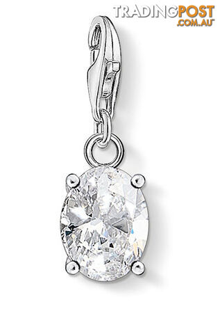 Thomas Sabo Charm Pendant White Stone Oval CC1847 - 4051245477511