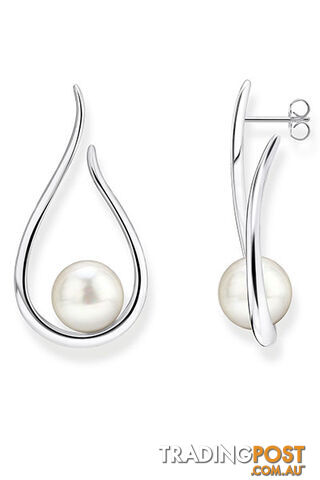 Thomas Sabo Earrings Heritage With Silver-coloured Pearl TH2098 - 4051245474404