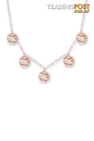 Bianc Rose Gold Scattered Jingle Necklace 30100150