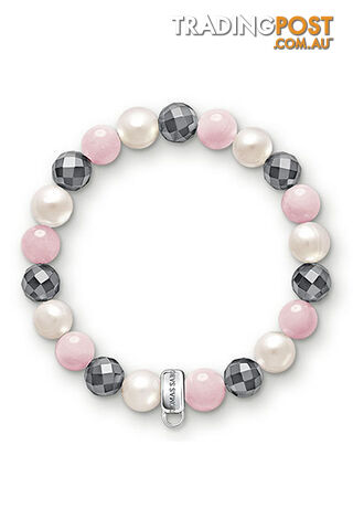 Thomas Sabo Charm Bracelet Pink, White, Grey CX0188 - 4051245105766