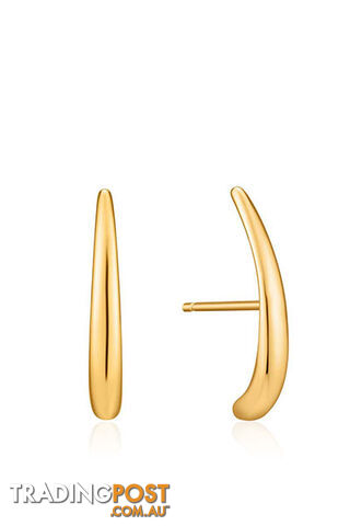 Ania Haie Luxe Lobe Hook Stud Earrings E024-05G - 5052469002977