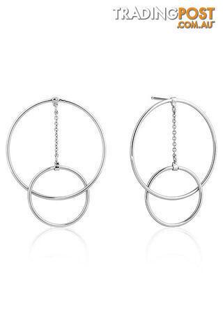 Ania Haie Modern Front Hoop Earrings E002-04H - 5052469198007