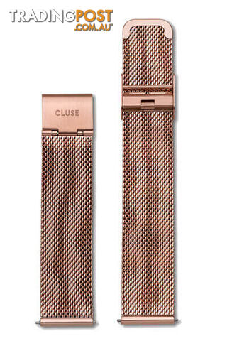 Cluse 18mm Watch Strap Mesh Rose Gold CLS047 - 8718924594360