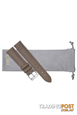 Cluse 18mm Watch Strap Taupe/Silver Leather CS1408101085 - 8719743376380 - photo 3 of 3