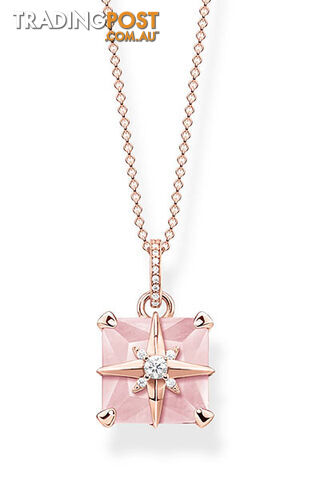 Thomas Sabo Necklace Pink Stone With Star TKE1953RQ - 4051245475609