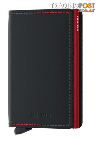 Secrid Slimwallet Matte Black & Red Wallet SC7254