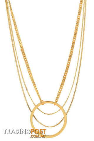 Dansk Copenhagen Infinity Multi Gold Necklace 9C6483