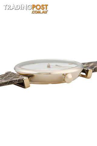 Cluse Triomphe Gold White Pearl/Green Python Watch CL61008 - 8719743372269 - photo 2 of 5