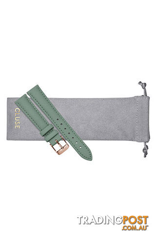 Cluse 16mm Watch Strap Stone Green/Rose Gold Leather CS1408101084 - 8719743376373 - photo 2 of 3