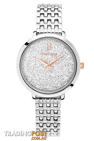 Pierre Lannier La Petite Cristal Silver White Swarovski Dial/Silver Link Bracelet Watch 109L601