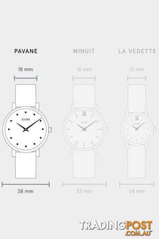 Cluse Pavane Silver Stones Mesh Watch CL18301 - 8718924591017 - photo 5 of 6