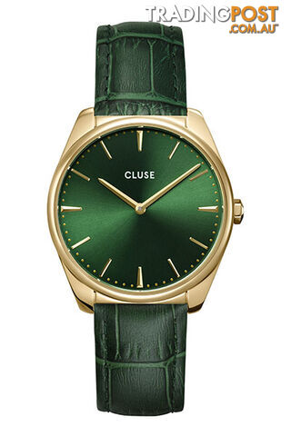 Cluse Feroce Gold Forest Green/Forest Green Croc Watch CW0101212006 - 8719743376267