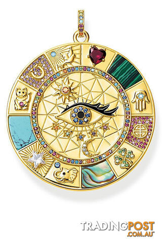 Thomas Sabo Pendant Amulet Magical Lucky Symbols TPE855Y - 4051245450729