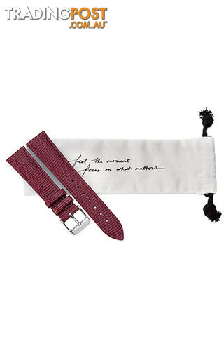 Cluse 18mm Watch Strap Burgundy Lizard/Silver CLS078 - 8719743371347 - photo 2 of 4