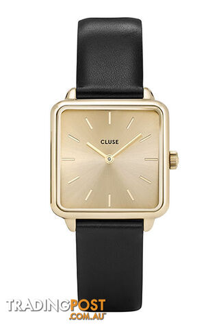 Cluse La Tetragone Gold Gold/Black Watch CL60004 - 8718924599945