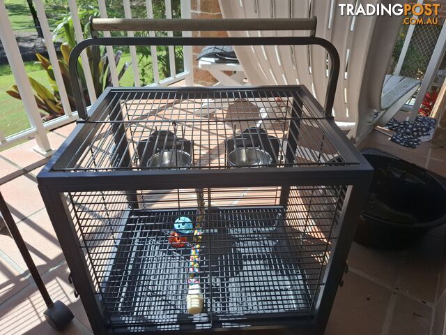 Deluxe parrot transportation cage