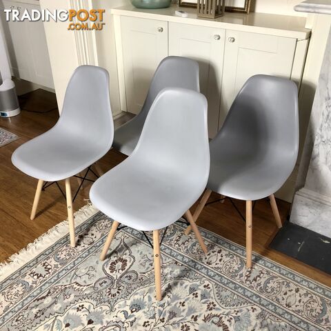 💺SAVE$100 4 X MCM-style Slate Grey Replica Eames DSW Eiffel Tower Dining Chairs