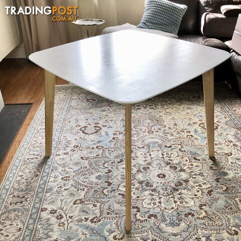 🌿4-Seater Perla Dining Table White/Natural