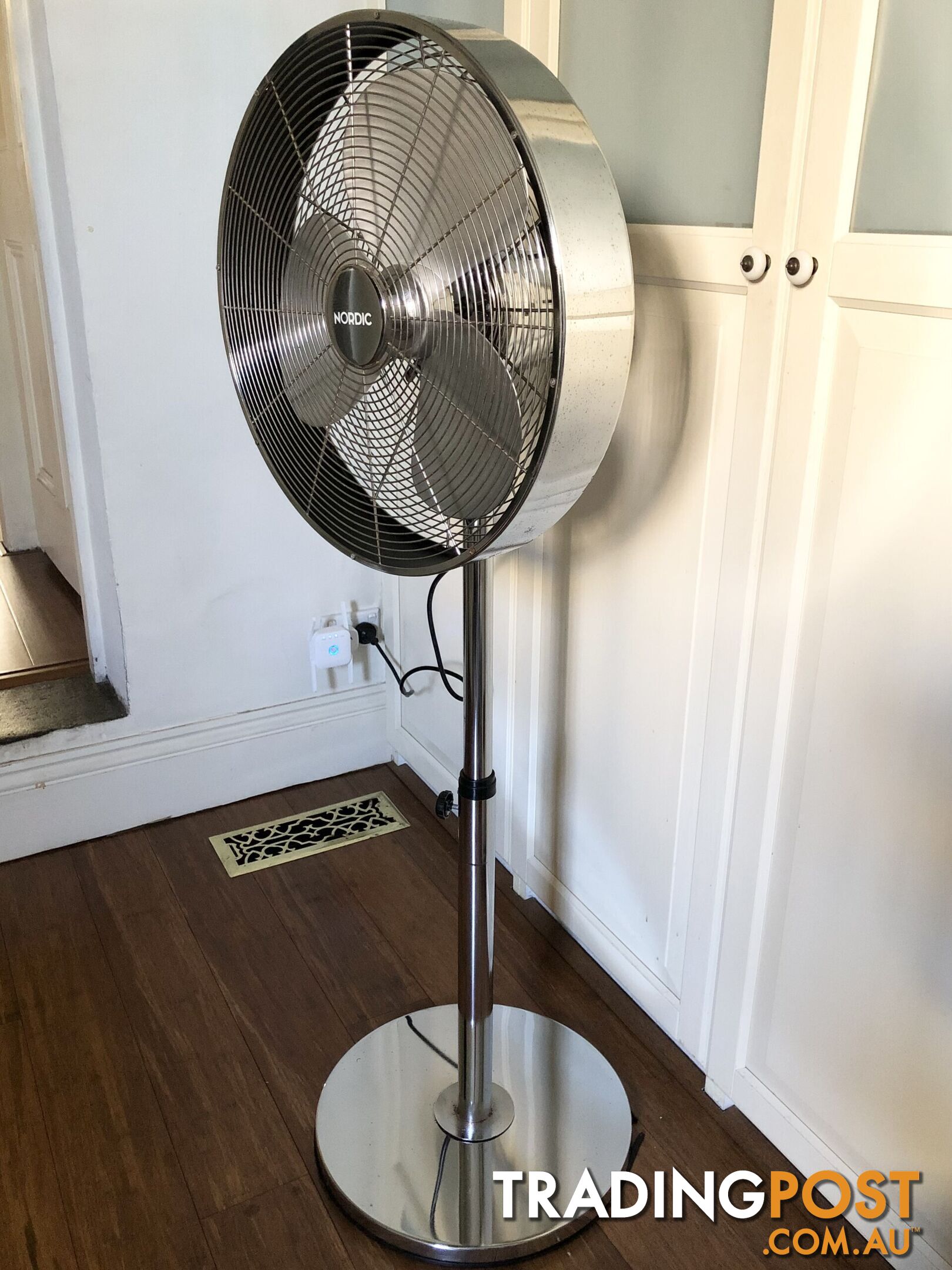 🌬Deluxe Nordic Adjustable Chrome Oscillating Pedestal Fan