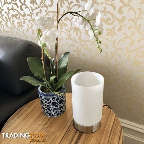 💡ONE White Soft Glow Glass Touch Lamp